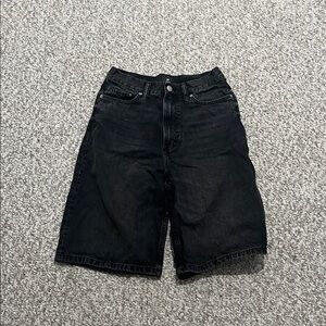 H&M Black Jean Shorts for Men